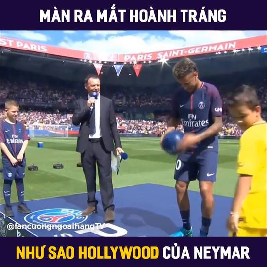 Màn ra mắt hoàng tráng như sao Hollywood của Neymar