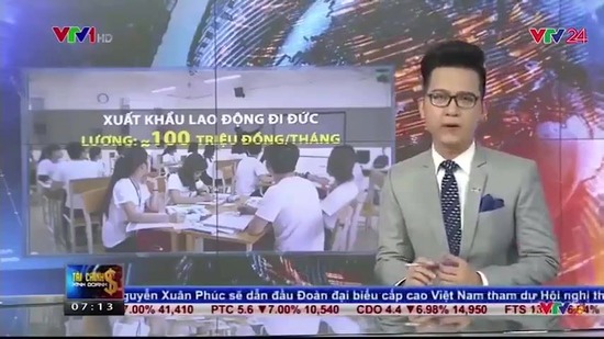 VTV1: Thị trường lao động Đức đang mở rộng thu hút lao động Việt